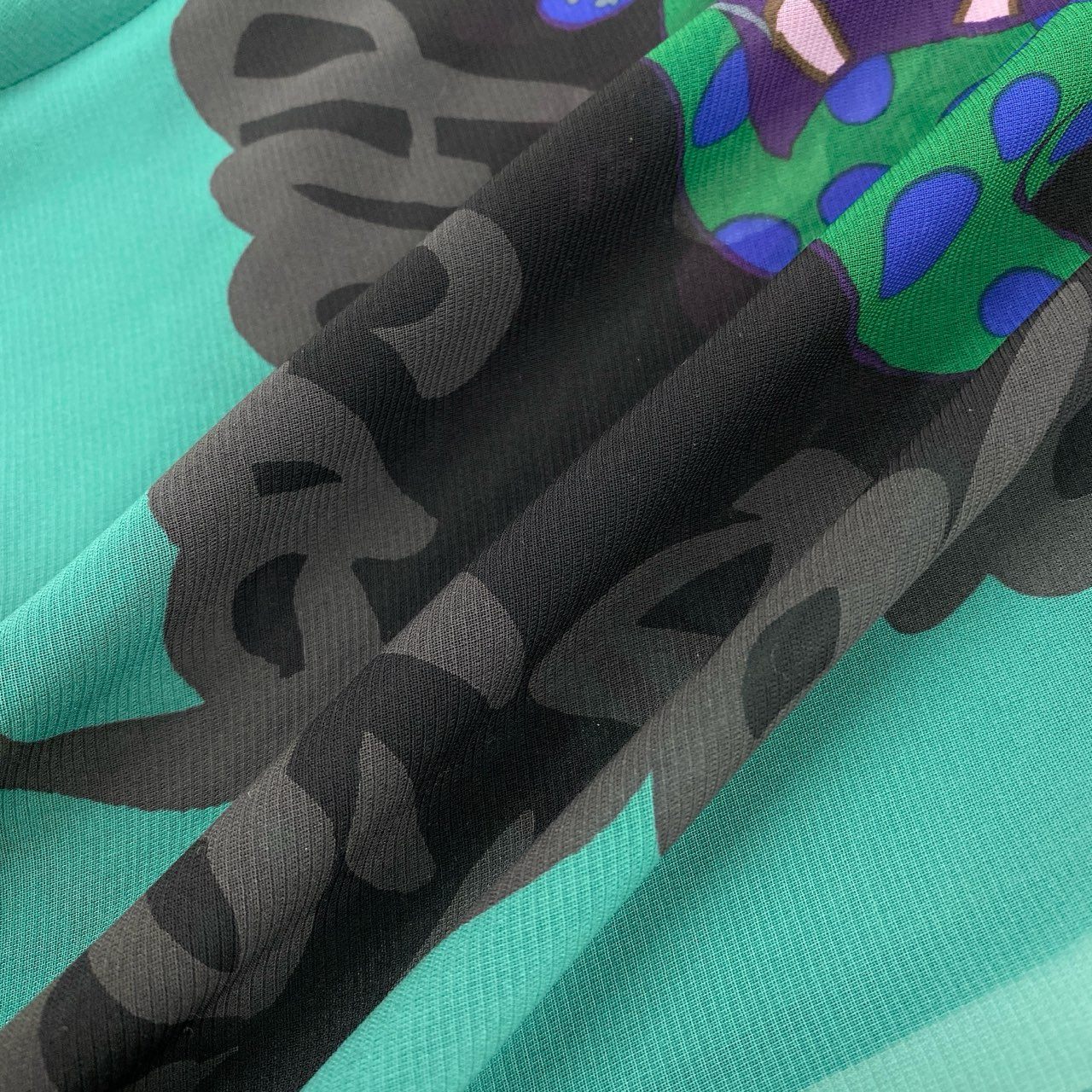 14a28 TOKUKO 1er VOL トクコプルミエヴォル 変形トップス チュニック 長袖シャツ ブラウス 総柄プリント 9 ブラック レディース 女性用u02t