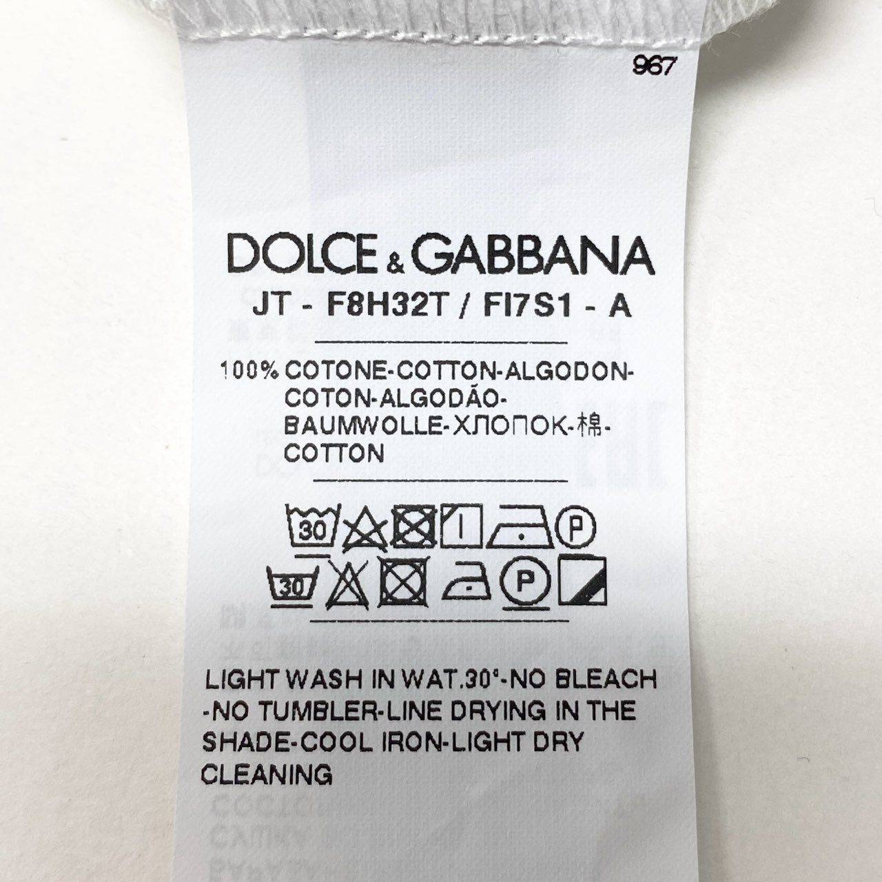 Ic5 《極美品》 DOLCE&GABBANA ドルチェアンドガッバーナ マリリンモンロー Tシャツ Marilyn Monroe T-shirt サイズXS ホワイト D&G ドルガバt18r