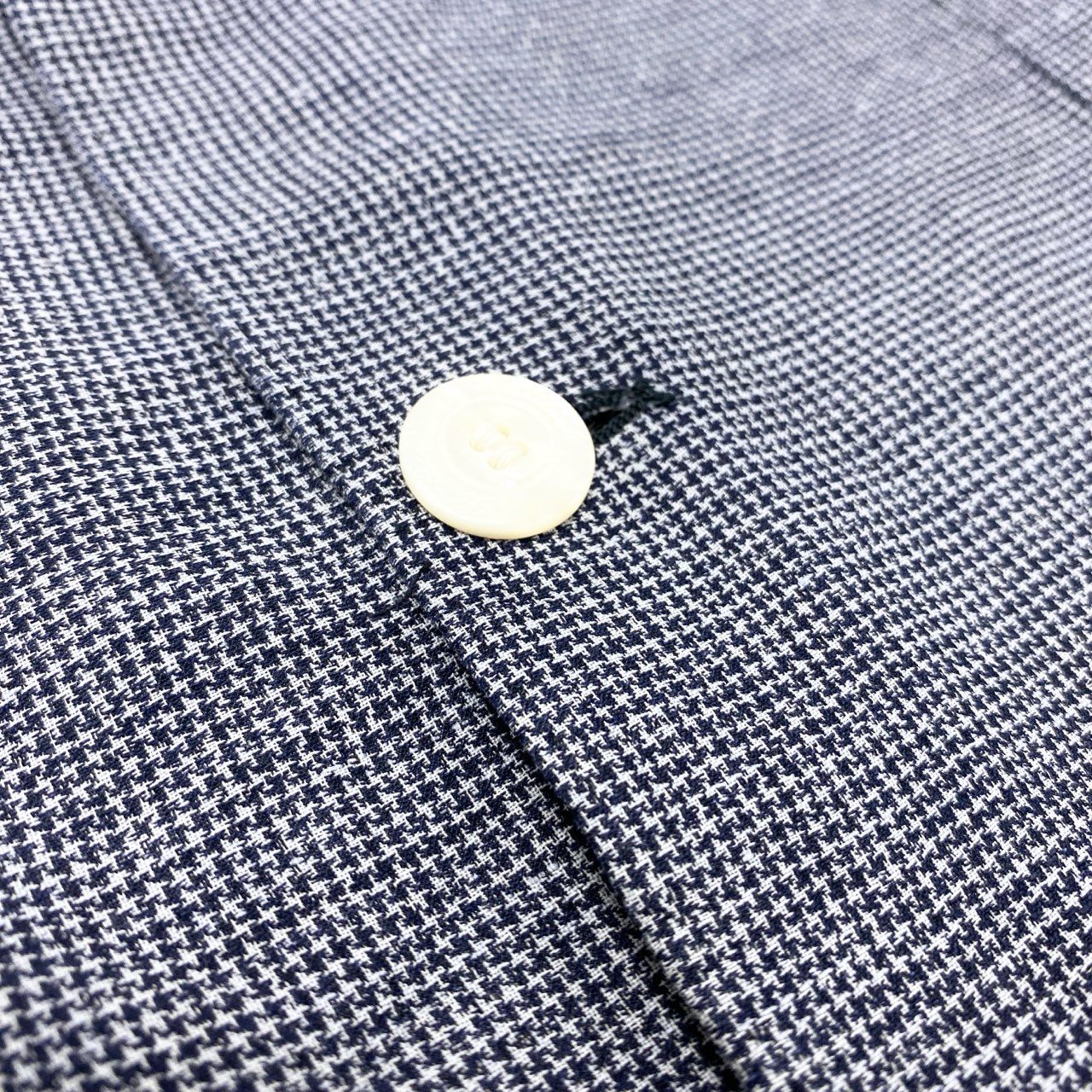 59k1 FINAMORE NAPOLI フィナモレ ナポリ イタリア製 テーラードジャケット ブレザー アンコンジャケット 48 ブルー メンズo07t