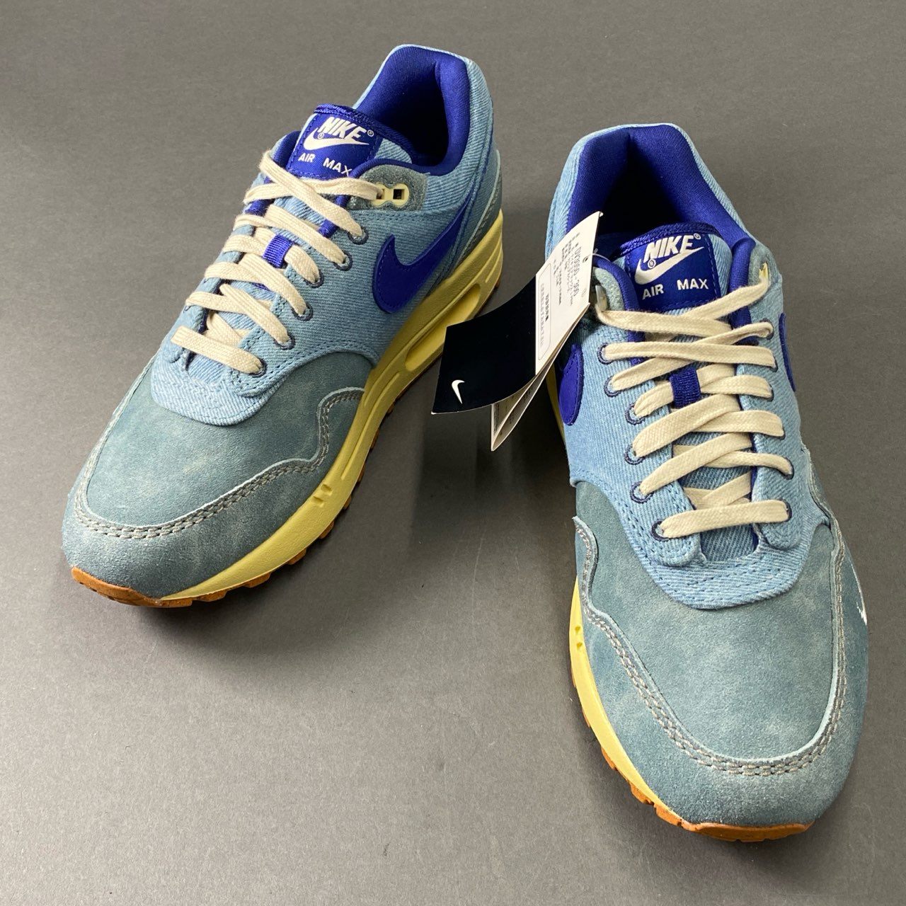 7e18 《極美品》 タグ付 AIR MAX 1 PRM Dirty Denim ナイキ エアマックス ダーティー デニム ローカットスニーカー シューズ DV3050-300 27.5 ブルー