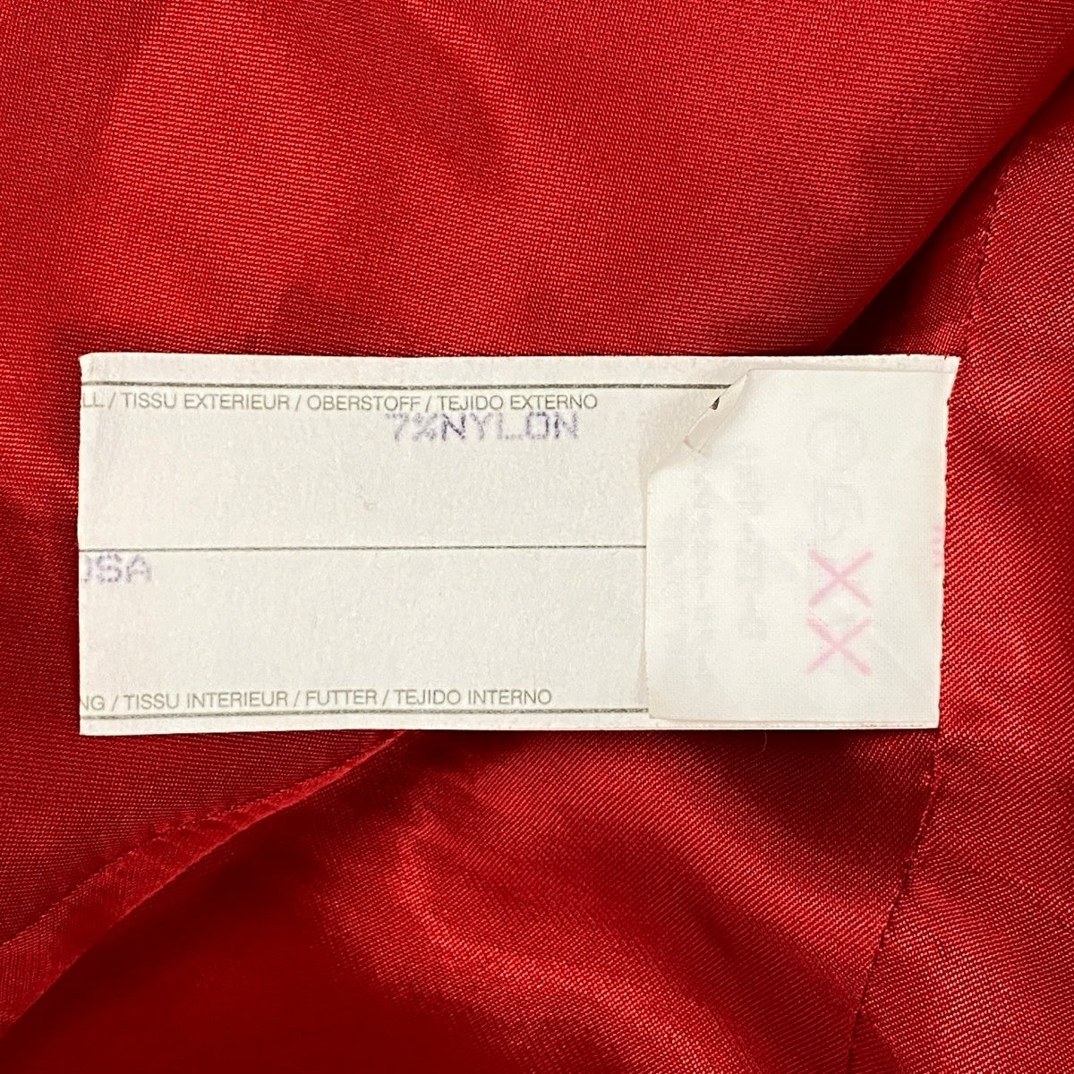 Ei4 【美品】 GIORGIO ARMANI ジョルジオアルマーニ ノーカラー ツイードジャケット  サイズ38 レッド レディースk02i