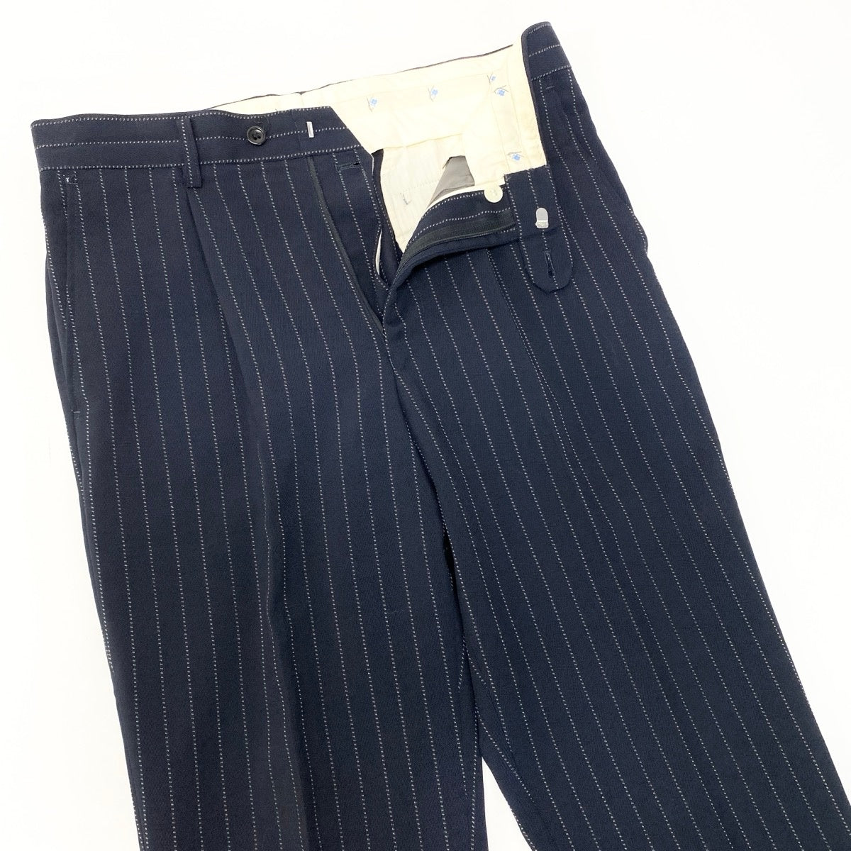 42e13 KENZO ケンゾー スーツセットアップ テーラードジャケット スラックス ストライプ 3412-1026 3サイズ ネイビー メンズ 男性用k02i