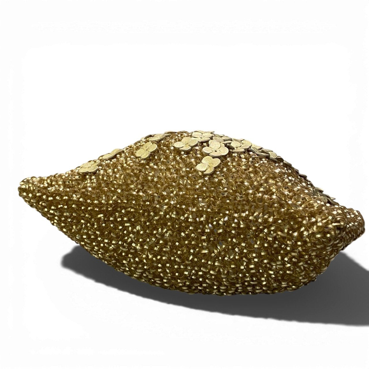 Db23 ANTEPRIMA アンテプリマ フラワー ワイヤーバッグ ハンドバッグ 花柄 レディース 女性鞄 ゴールドu02t