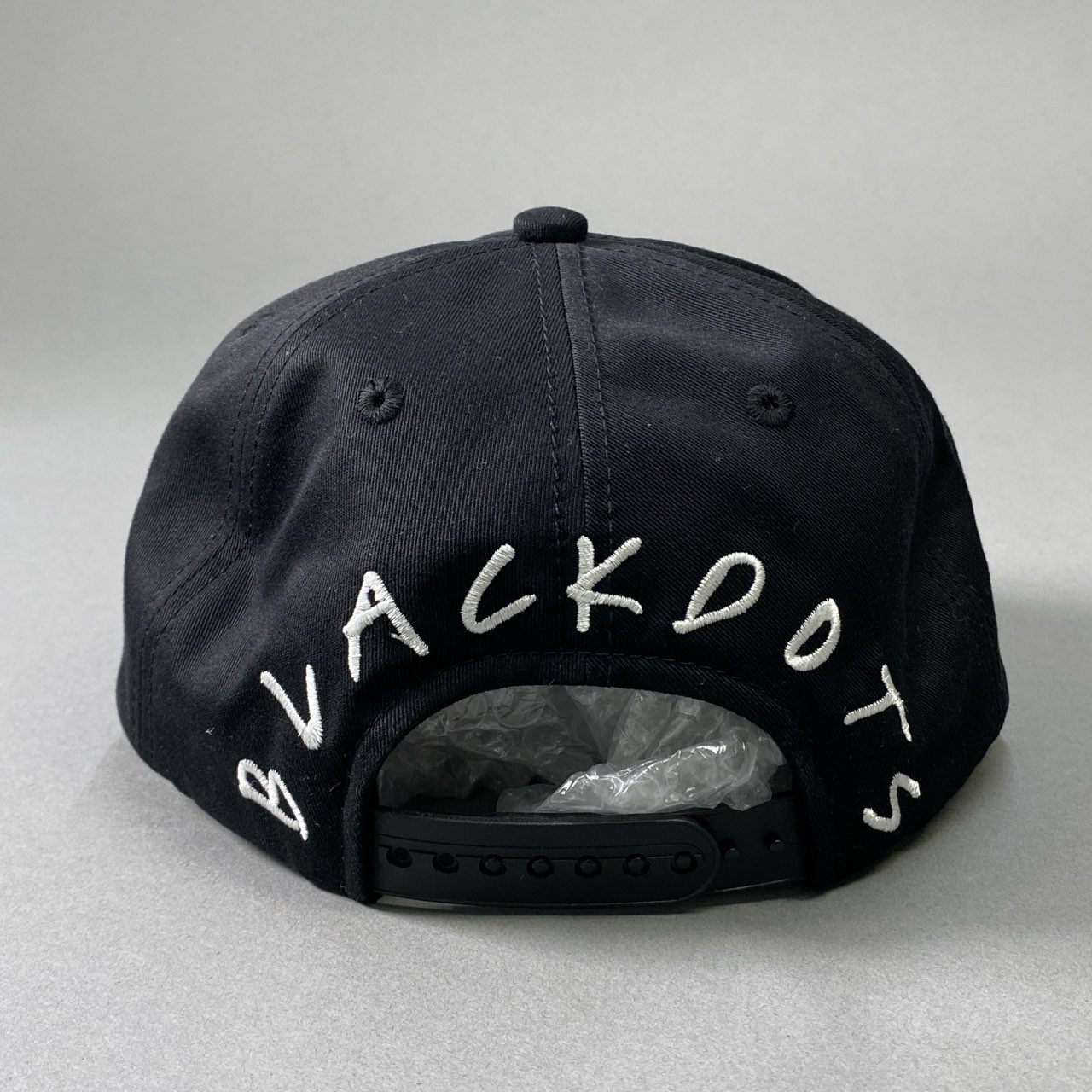 i10《極美品》 SAINT MXXXXXX セントマイケル × Black Dots ブラックドッツ COPTIC TIMES CAP スナップバックキャップ ブラック SMX6 タグ付き 帽子 コラボt18r
