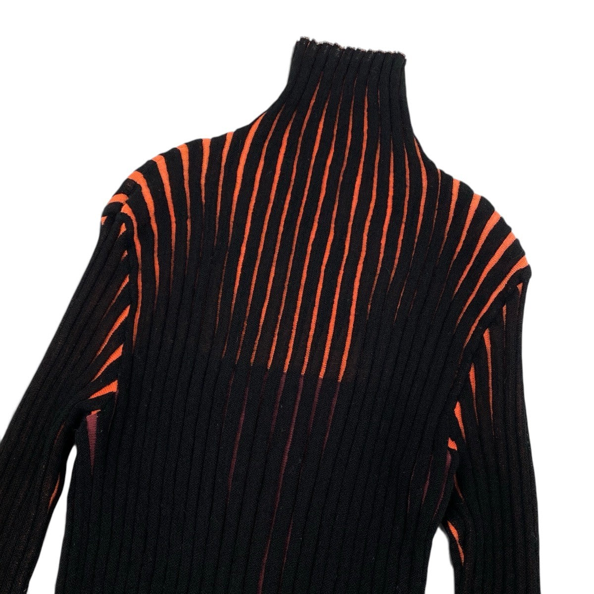 Ai3 PLEATS PLEASE プリーツプリーズ ロングスリーブ リブニットセーター ストライプ柄 サイズ3 マルチカラー レディースo07t