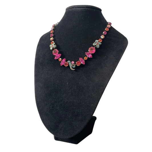 h11 ④ 《美品》 Mariana マリアナ 天然石 × クリスタル ビジュー ピンク アクセサリー ジュエリー アンティークt18r