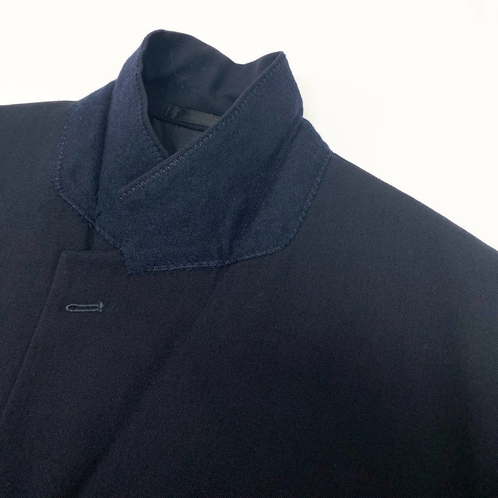 22l28 issey miyake イッセイミヤケ セットアップスーツ シングルスーツ 3B テーラードジャケット タックパンツ メンズ 紳士服 サイズ4 ネイビー ウール100％o07t