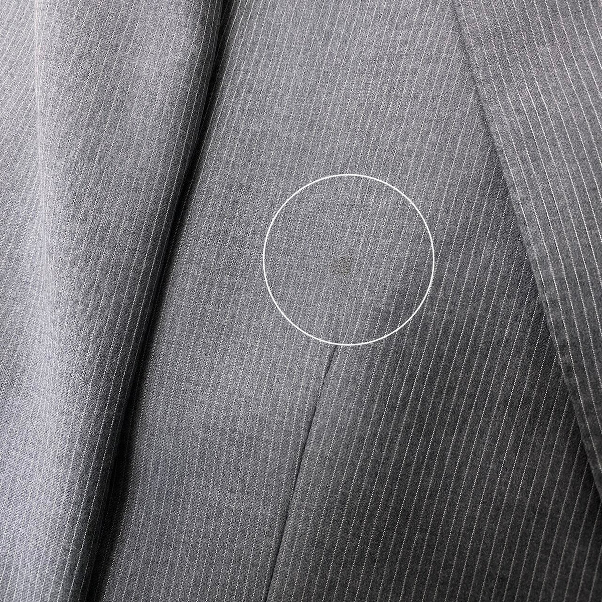 45j15 Paul Smith COLLECTION ポールスミスコレクション セットアップ シングルスーツ ストライプ柄 2B グレー ウール100％ メンズ 紳士服o07t