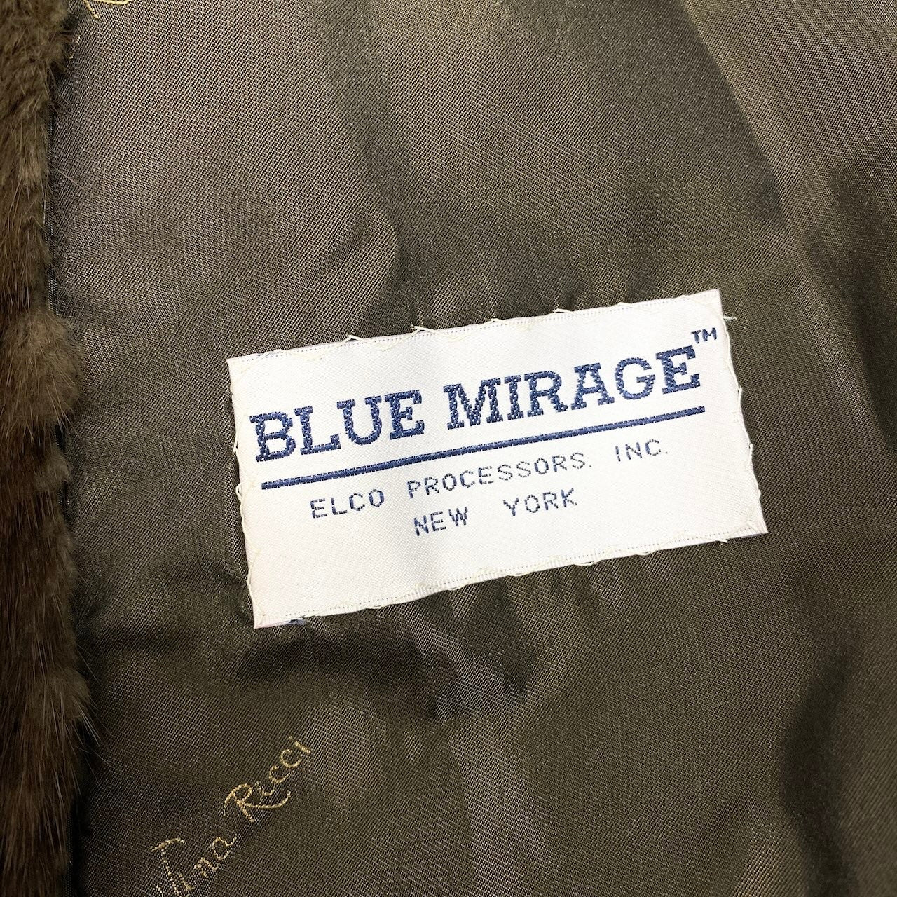 42c26 NINA RICCI ニナリッチ パステルミンク ロングコート サイズ11 ブラウン 最高級本毛皮 BLUE MIRAGE 毛質◎t18r