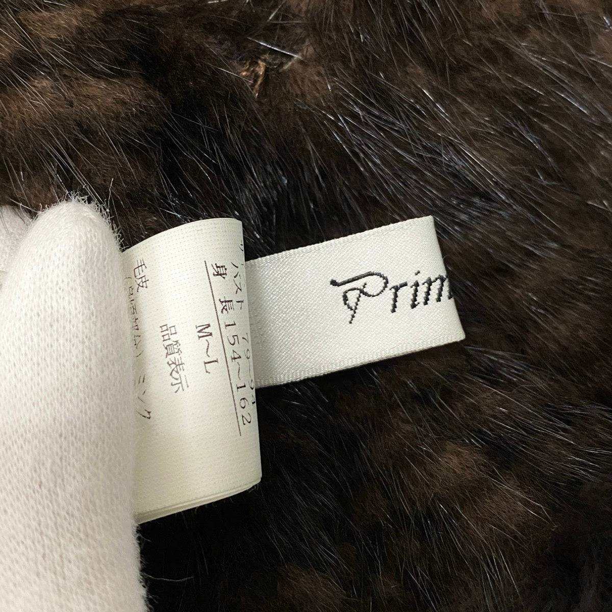 34j8 毛皮コート ポンチョ サイズＭ～Ｌ ブラウン系 ミンクファー ブルーフォックス レディースu02t