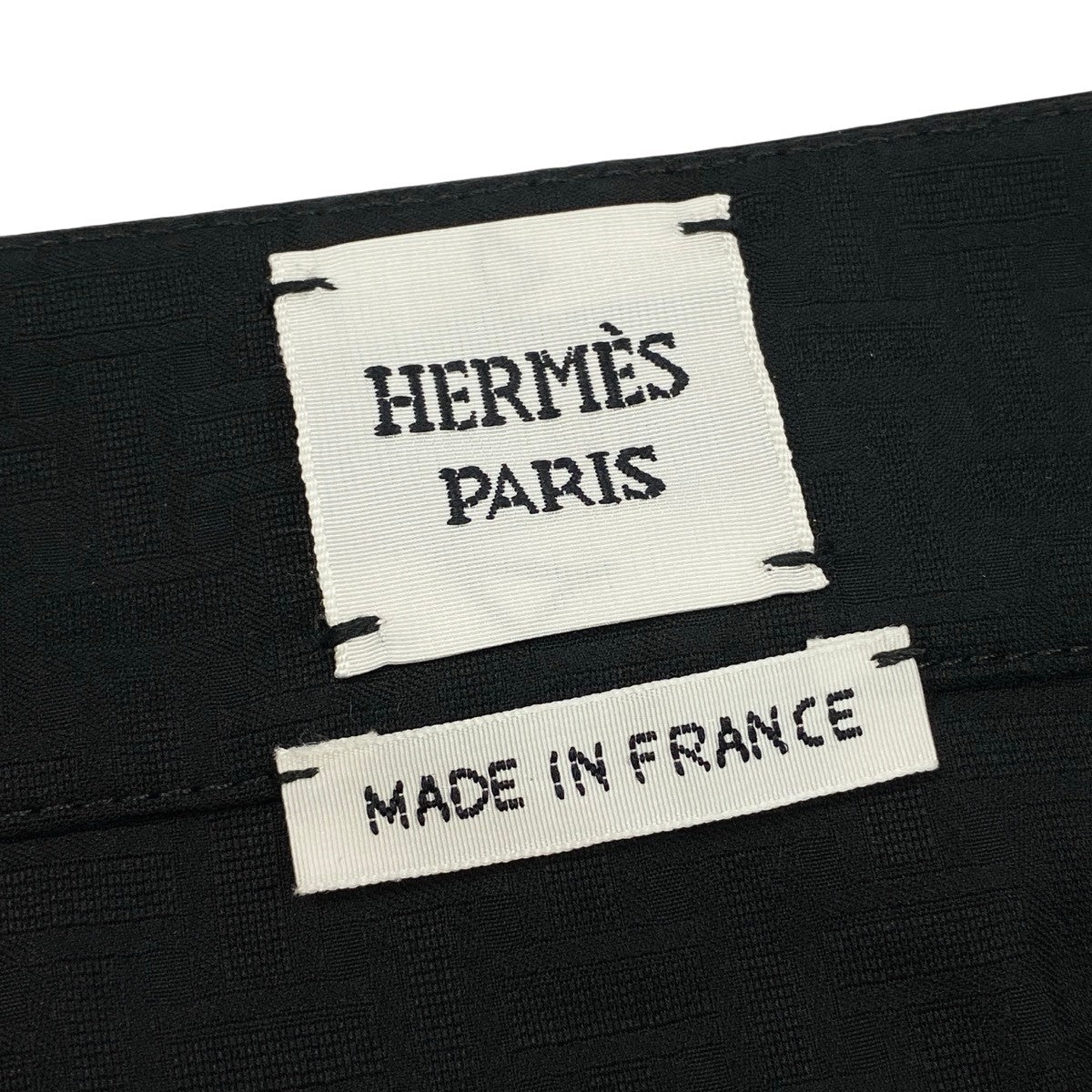 18e22【未使用タグ付】 HERMES エルメス 2026 春夏コレクション ギャザースカート モザイクプリント H6E0334DB9036 サイズ34 ブラック コットン100％ レディース 女性服k02i
