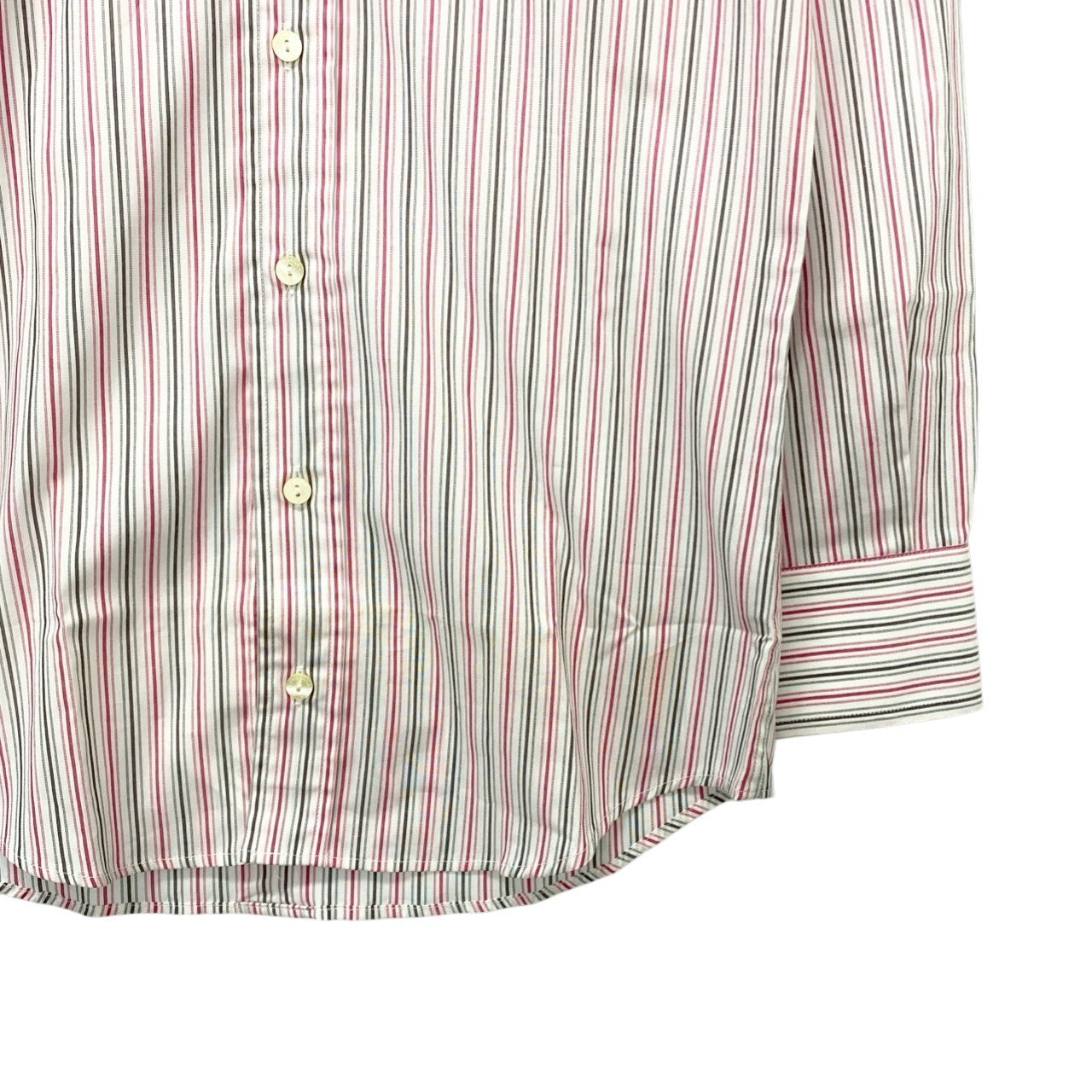 5c2 【未使用タグ付】 DOLCE&GABBANA ドルチェアンドガッパーナ Slim Fit ロングスリーブシャツ ストライプシャツ 伸縮ストレッチ ビジネス メンズ 紳士服 15/38 マルチカラーu02t