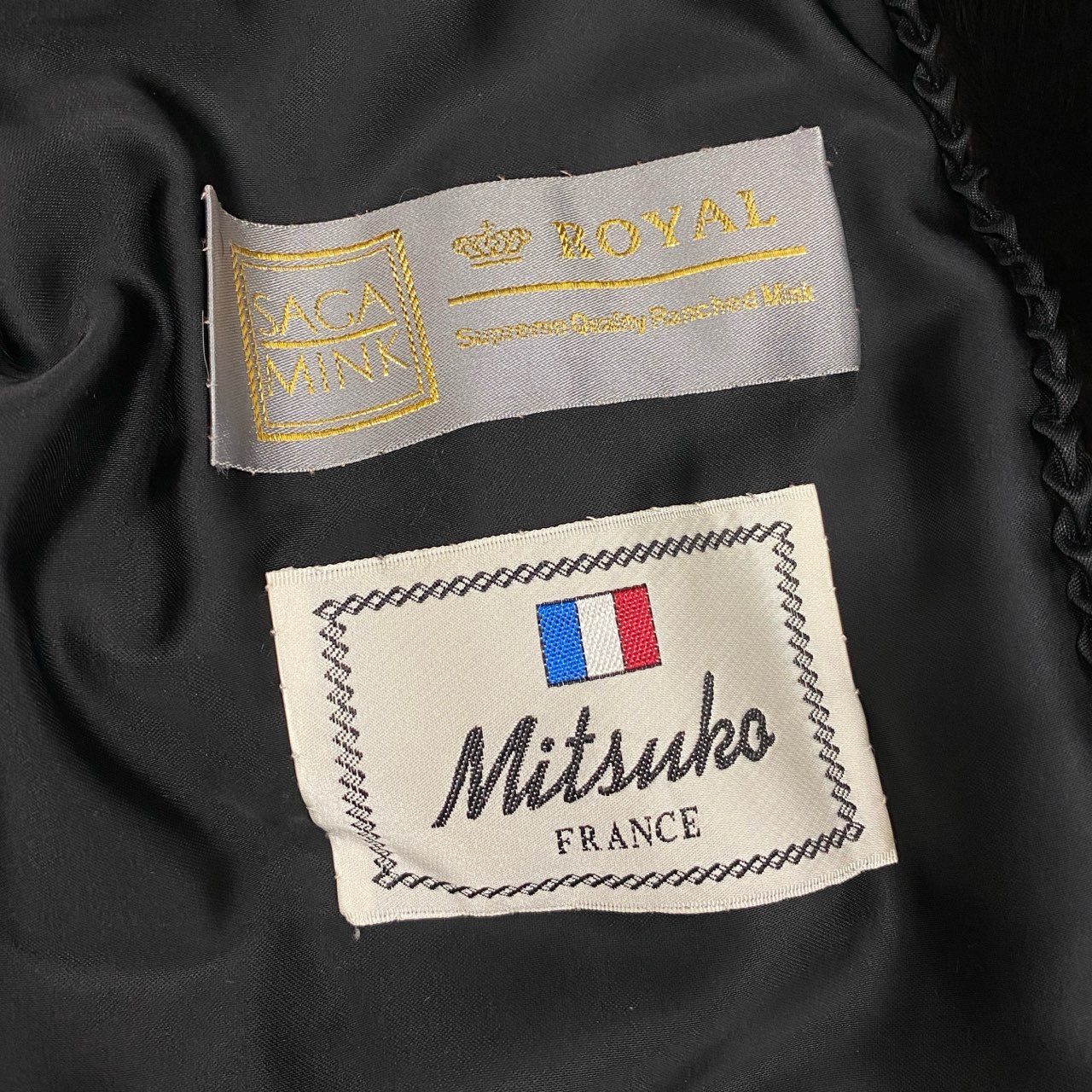 14a15 SAGA MINK ROYAL サガミンクロイヤル 金サガ マホガニーミンク 超ロングコート サイズF ダークブラウン 最高級毛皮 Mink Fur Coatt18r