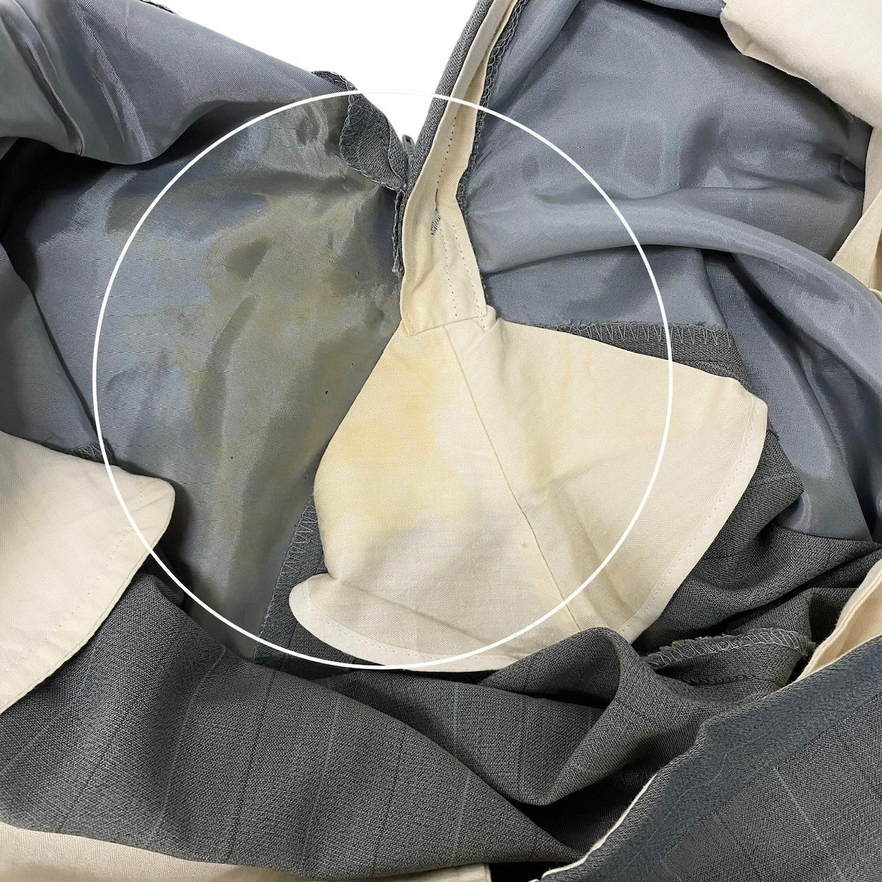 68g4 Christian Dior MONSIEUR クリスチャンディオール セットアップ シングルスーツ ストライプ柄 サイズAB6 グレー ウール100％ メンズ 紳士服o07t