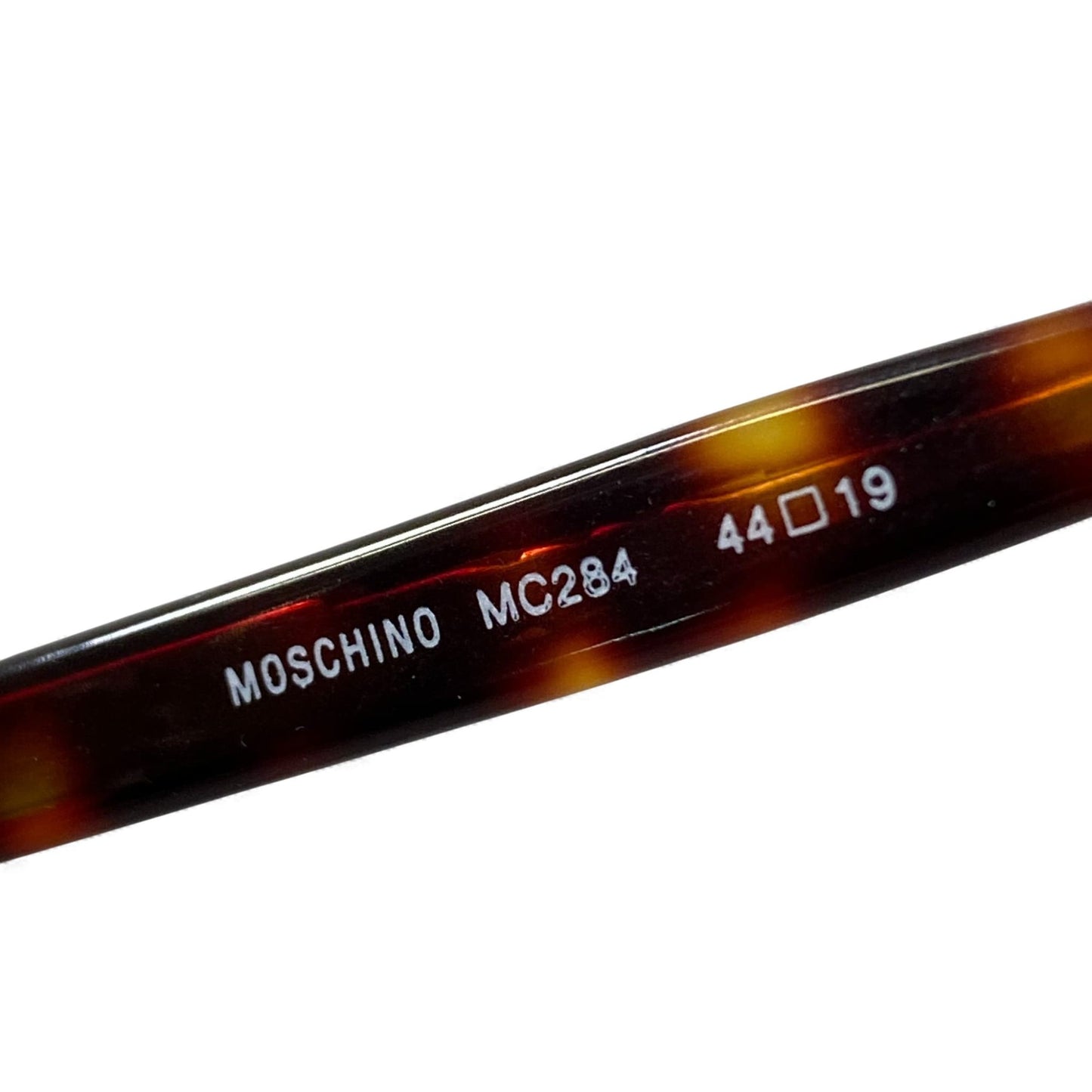 l14 MOSCHINO モスキーノ ラウンド 丸形 サングラス MC284 44□19 ブラウン アイウェア 眼鏡 メガネt18r