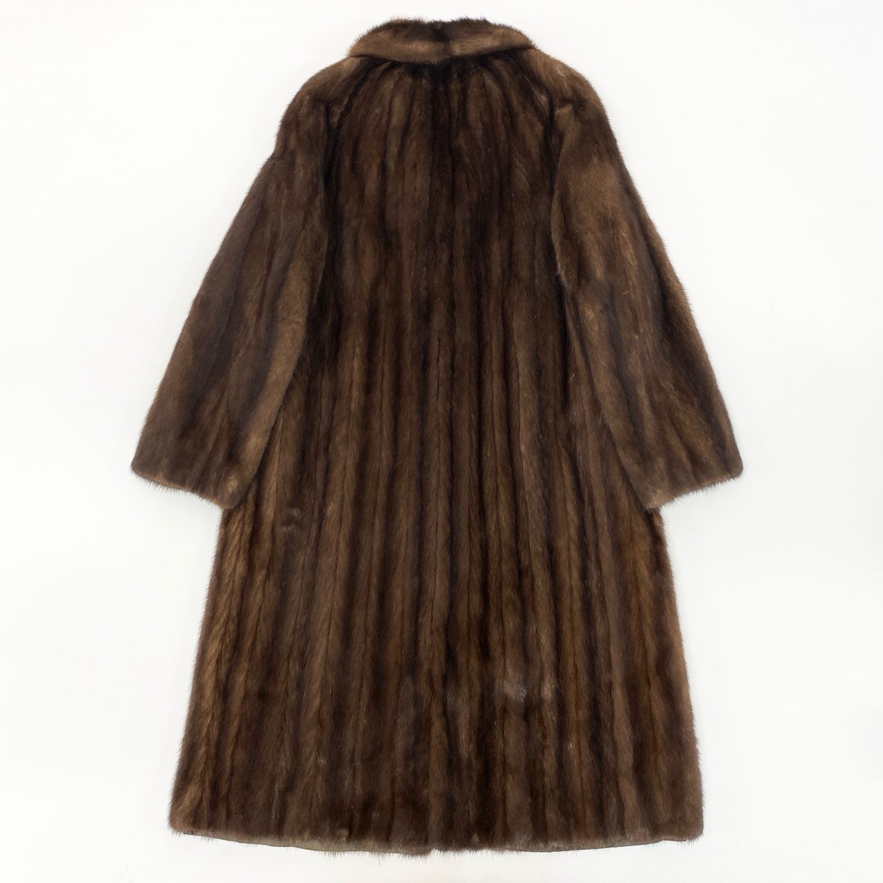 32k28 GRACE グレース デミバフミンク 着丈110cm 超ロングコート 11 ブラウン 本毛皮 MINK FUR リアルファーt18r