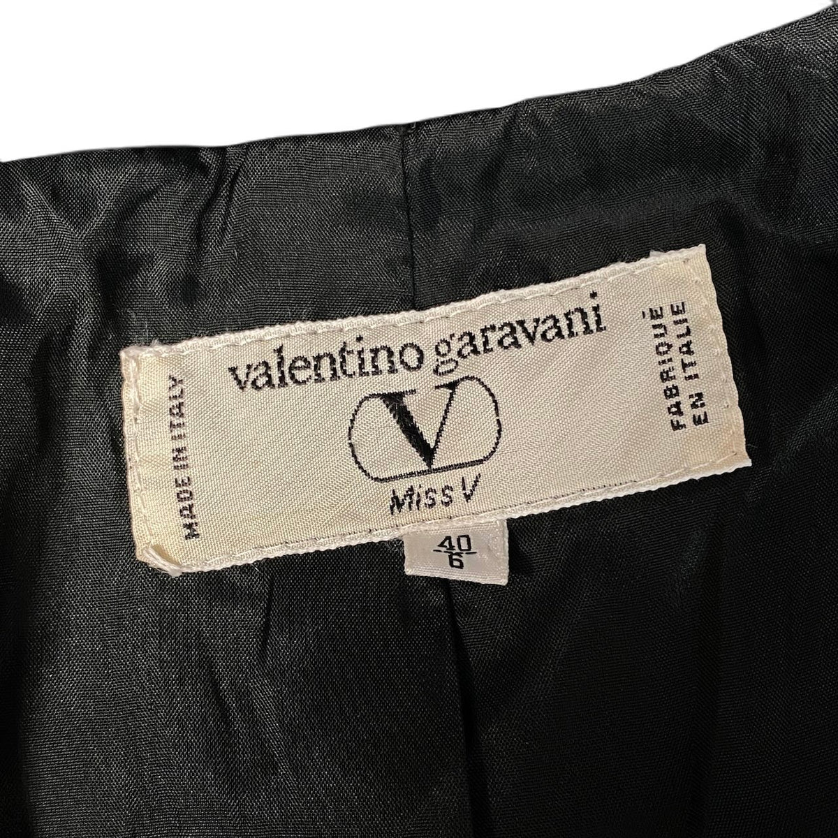 j29 Valentino garavani ロングウールコート ラインストーンボタン イタリア製 40/6サイズ ブラック レディース 女性用u02t