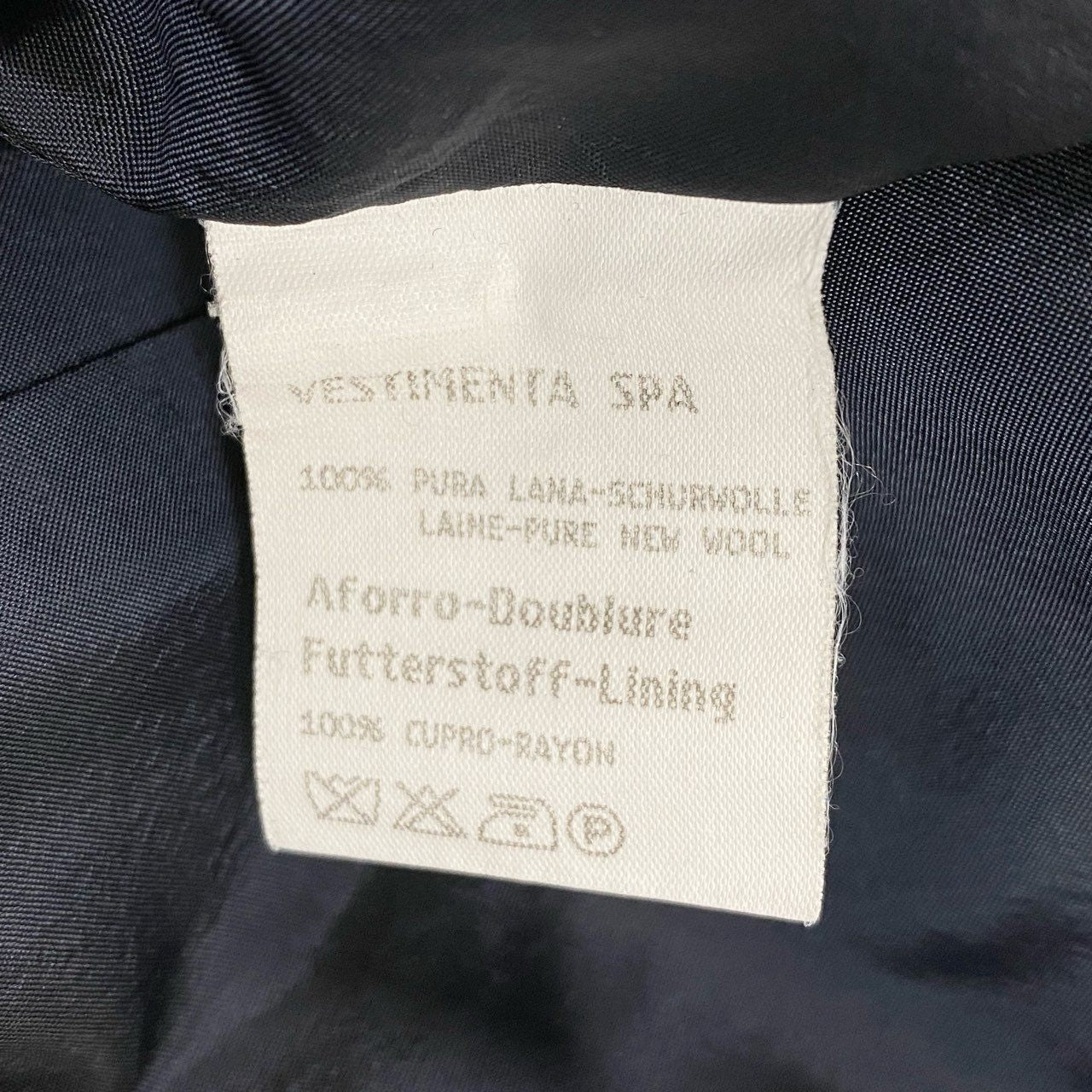 36a7 GIORGIO ARMANI ジョルジオ アルマーニ イタリア製 ダブルプレスト セットアップ スーツ VINTAGE 大きいサイズ 52 XLサイズ ダークネイビー ウール メンズo07t