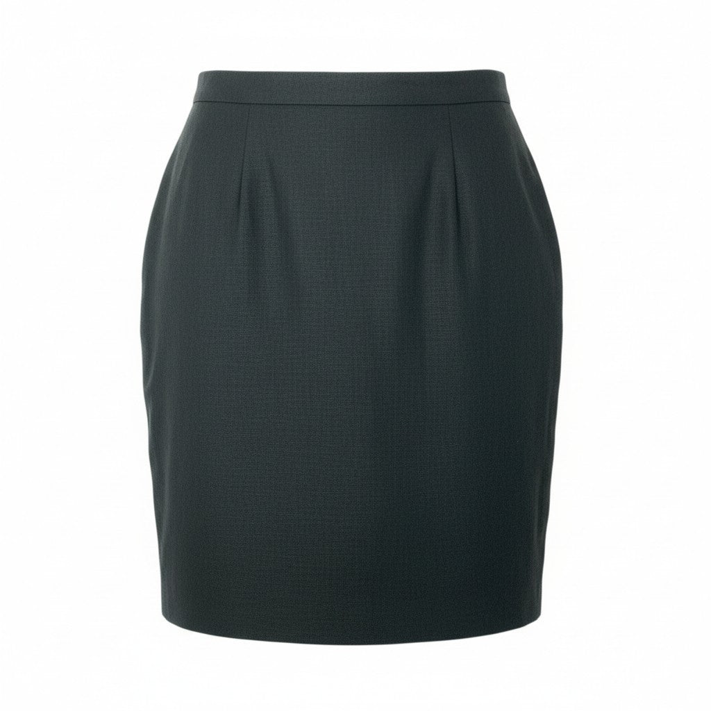 4k23 Hermès エルメス VINTAGE リネンスカート 膝丈スカート レディース 女性用 42 ブラック 麻100％u02t