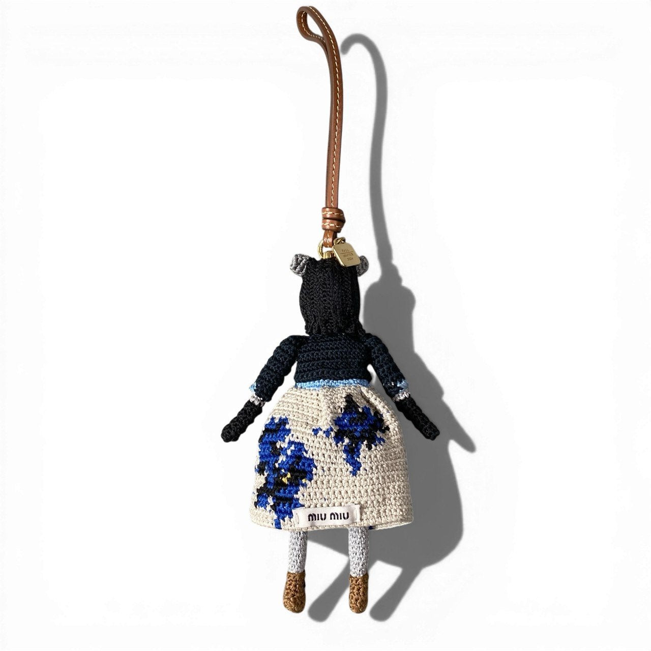 d9 miu miu ミュウミュウ テクニカルヤーン トリック キーホルダー バッグチャーム アーカイブルック クロシェ風トリックk02i