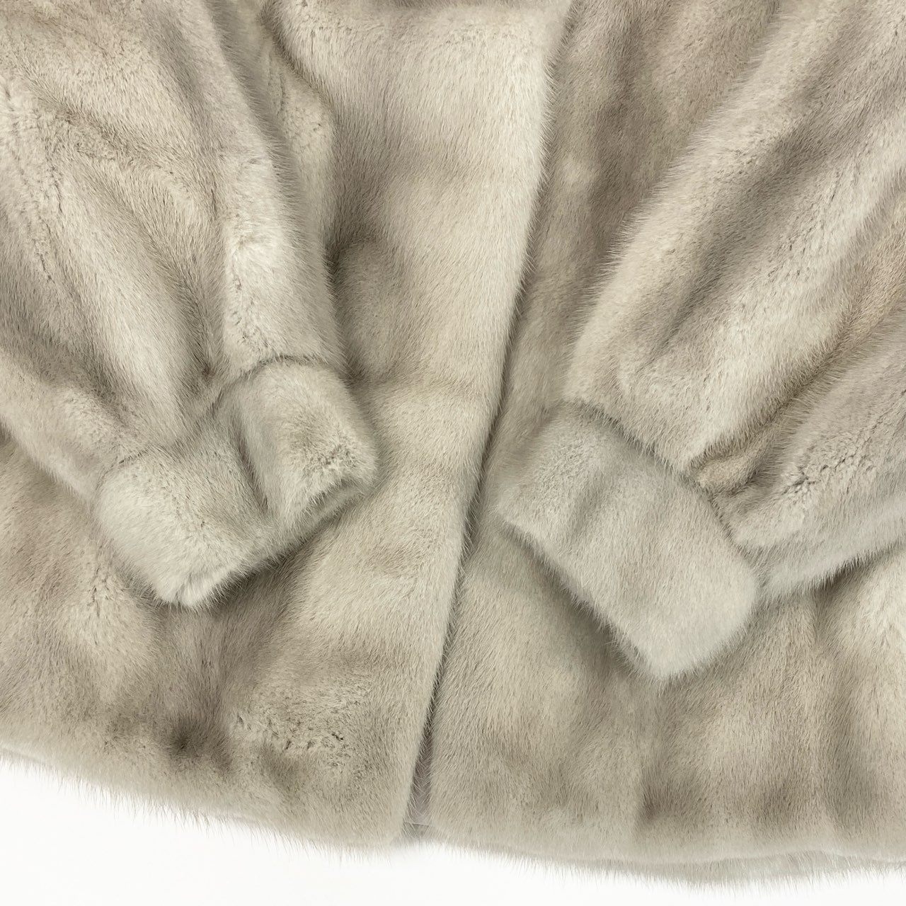 51k19 SAGA MINK サガミンク 銀サガ パールミンク コート F 最高級本毛皮 MINK FUR リアルファー 裏地刺繍t18r