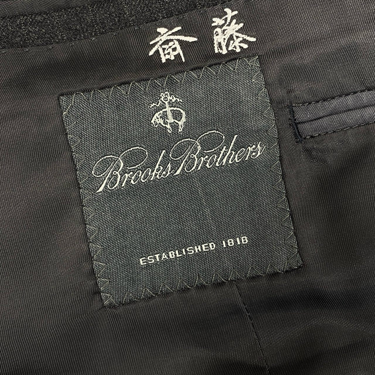 3l14 Brooks Brothers ブルックスブラザーズ カシミヤ混 3B スーツ セットアップ 42 グレー ビジネス フォーマル テーラード スラックス 上下セット 秋冬