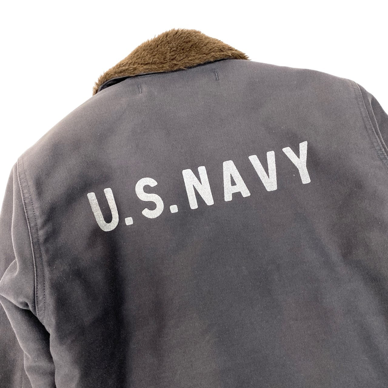 15c5 THE REAL McCOY'S 旧 ザ リアルマッコイズ N-1 デッキジャケット U.S.NAVY サイズ34 ネイビー系 メンズ アウター ミリタリージャケットk02i