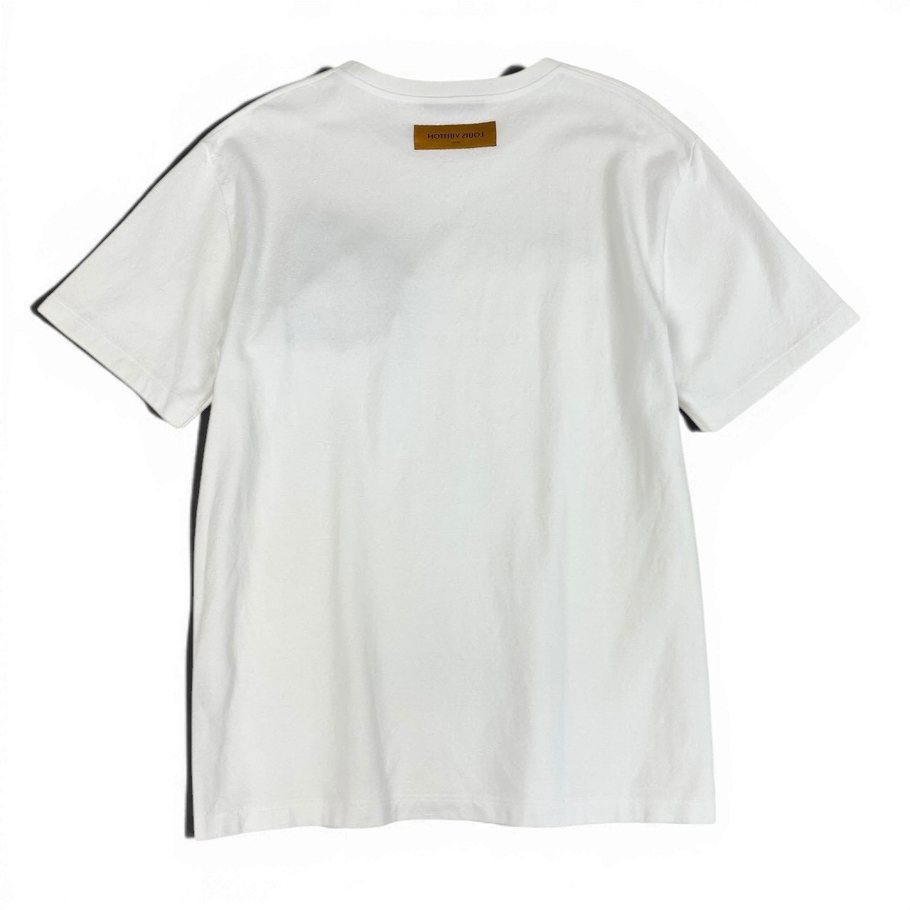 Me1 LOUIS VUITTON ルイヴィトン 21ss ビーズアニマルアンドモノグラム 半袖Tシャツ カットソー トップス RM211V DG1 HLY03W サイズXXL ホワイト コットン100％ メンズ 紳士服k02i
