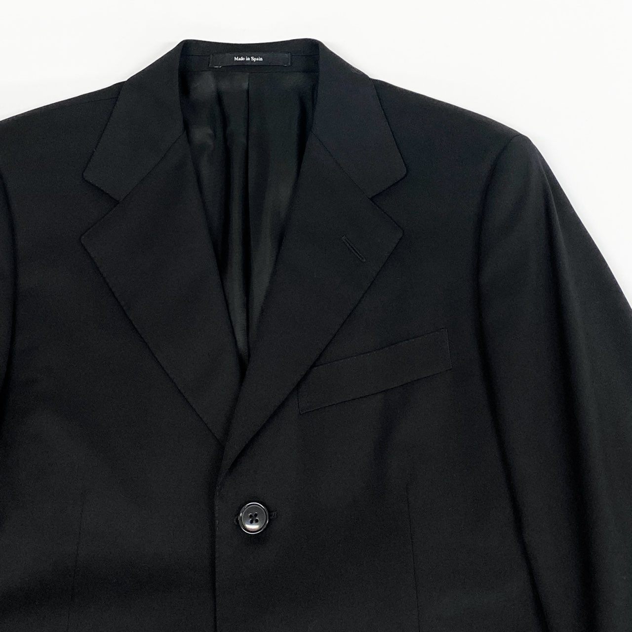 86l20 Ermenegildo Zegna エルメネジルドゼニア スーツセットアップ テーラージャケット スラックス 44サイズ ブラック メンズk02i