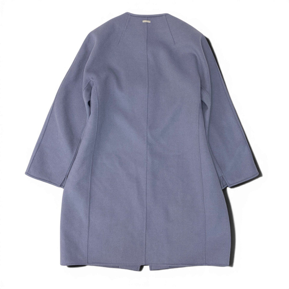 26g14 'S Max Mara エスマックスマーラ クチートアマーノ ノーカラーコート アンゴラ混 サイズ36 ブルー系 レディース 女性用u02t
