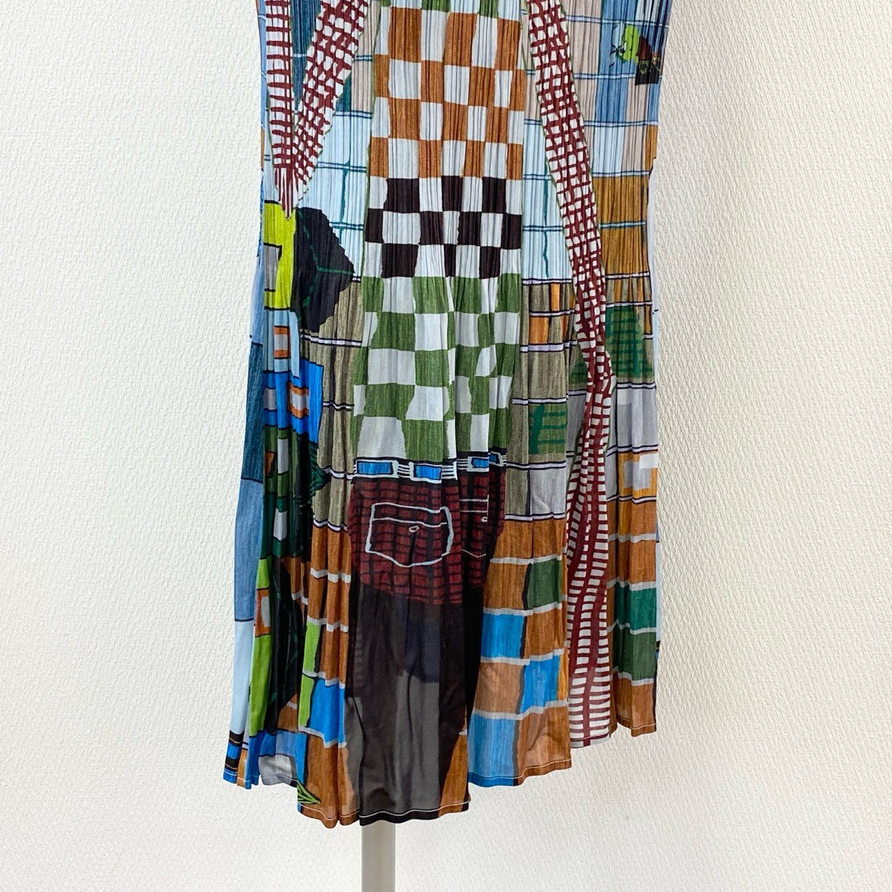2f6 PLEATS PLEASE ISSEY MIYAKE プリーツプリーズ イッセイミヤケ グラデーション プリーツロングスカート 総柄プリント 日本製 PP14-JG145 3 マルチカラー