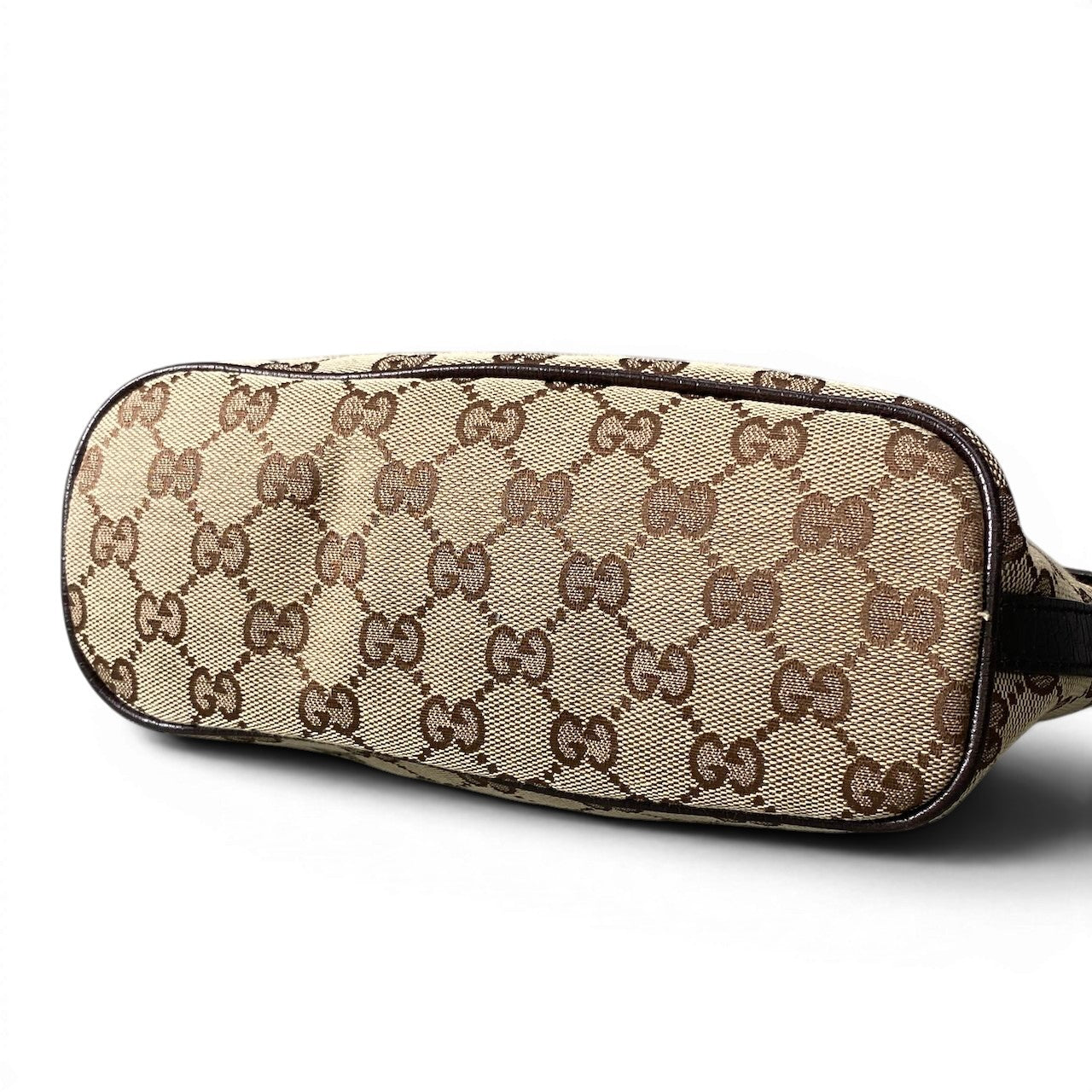 e29 GUCCI グッチ シェリーライン アクセサリーポーチ GGロゴ キャンバス ベージュ レディースta1