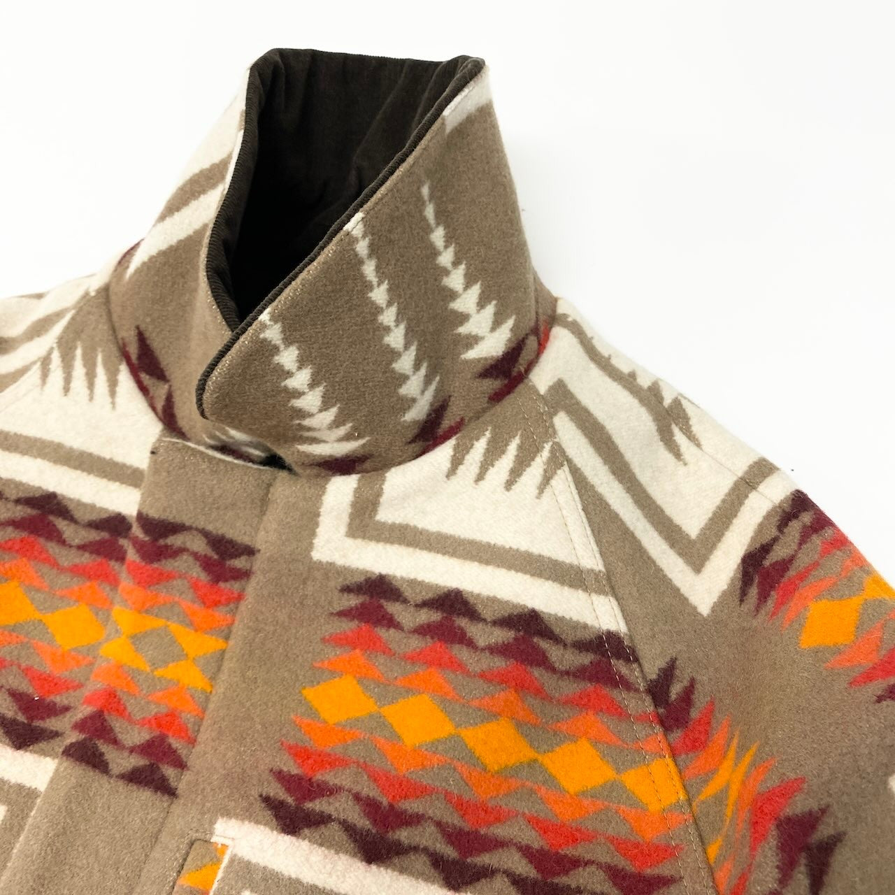 84c27 PENDLETON ペンドルトン ウールコート  ネイティブ柄 ブランケット アウター XSサイズ マルチカラー メンズ 男性用o07t