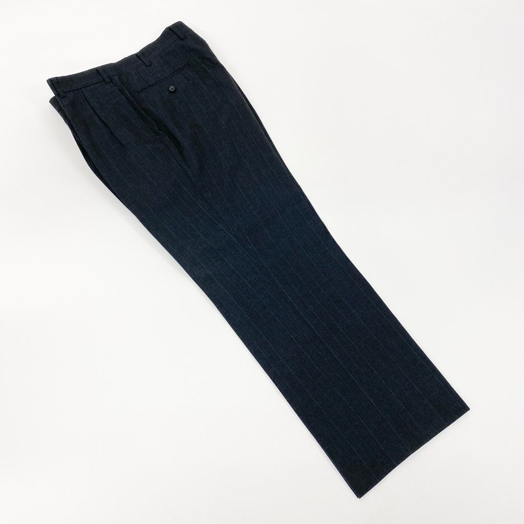 16a27 Burberrys バーバリーズ スーツセットアップ テーラードジャケット スラックスパンツ ストライプ 94-84-165 AB4 グレー ウール100％ メンズ 男性用o07t