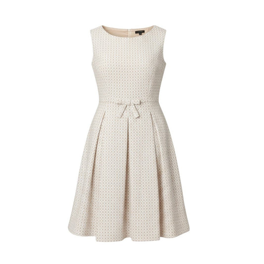 47k5 TOCCA トッカ CLOVER クローバードレス ノースリーブワンピース 総柄 刺繍 ウエストリボン レディース 女性用 OPTOYM0250 0 ピンク オフホワイトo07t