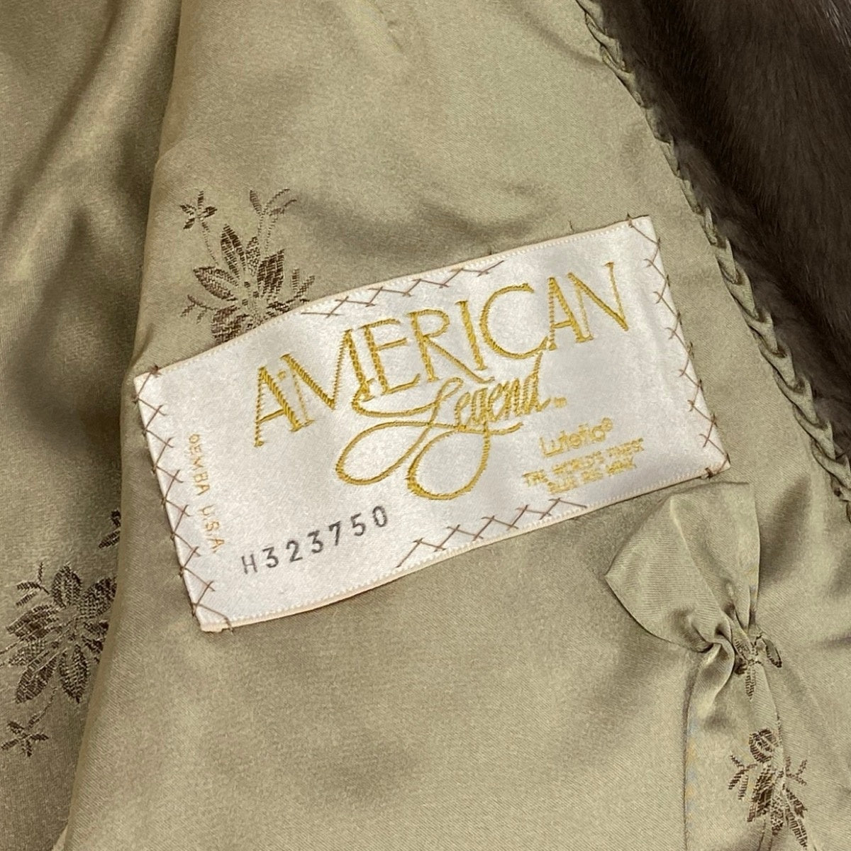 52f10 MIO AMERICAN Legend ブルーアイリス ミンク ロングコート 丈103cm サイズF グレー 最高級本毛皮 Blue Iris Mink Fur Long Coatt18r