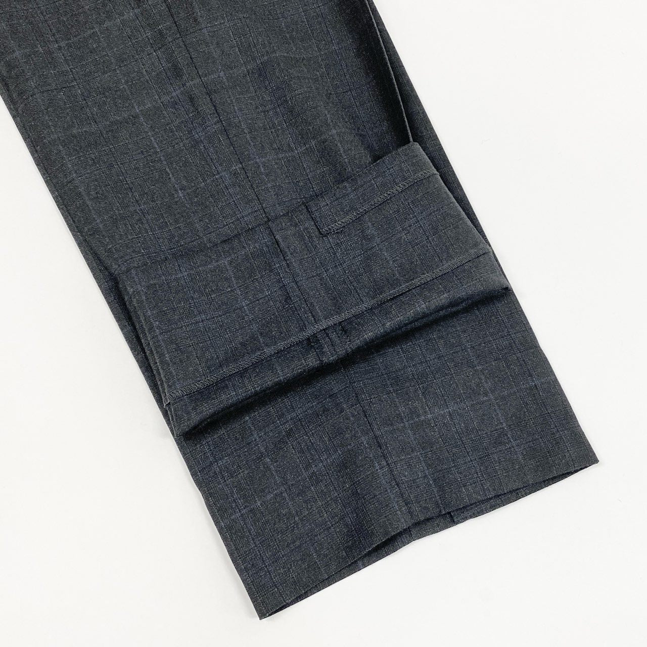 12i25 《美品》 Ermenegildo Zegna エルメネジルドゼニア TROFEO シングルスーツ セットアップ ビジネス 221224 サイズ52R グレー チェック ウール メンズ 大きいサイズu02t