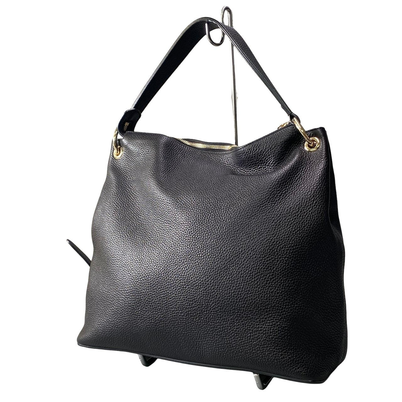 GUCCI グッチ ソーホー GG インターロッキング 2way ショルダーバッグ 536194 ブラック ゴールド レザーta1