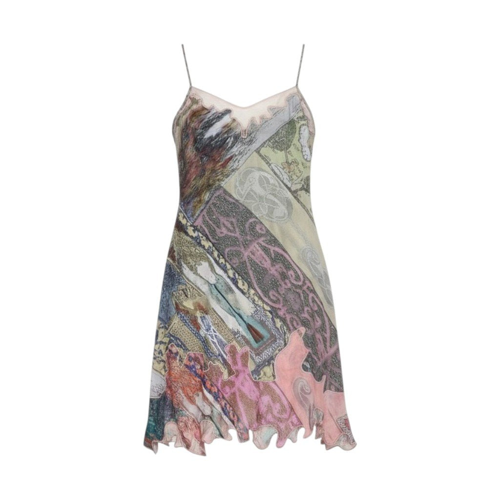 Ac16 定価￥56,100 DIESEL ディーゼル D-Aria Camisole Dress キャミソールドレス ワンピース サイズ38 マルチカラー Aラインシルエットt18r