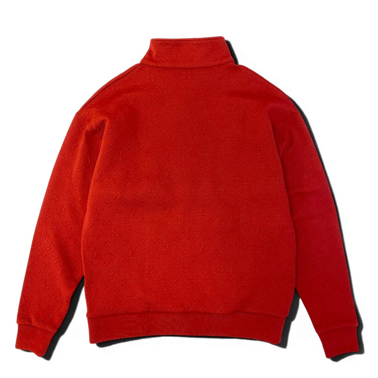 Id15 LOUIS VUITTON ルイヴィトン LV モノグラム ジップジャケット Monogram Zip Jacket サイズS レッド ブルゾンt18r