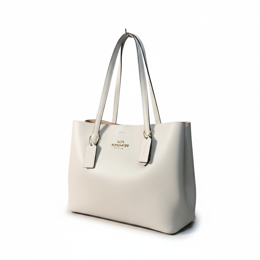 i14 COACH コーチ アベニュー キャリーオール 2Way トートバッグ Avenue Carryall 2-Way Tote Bag F48733 ホワイト ストラップ付t18r