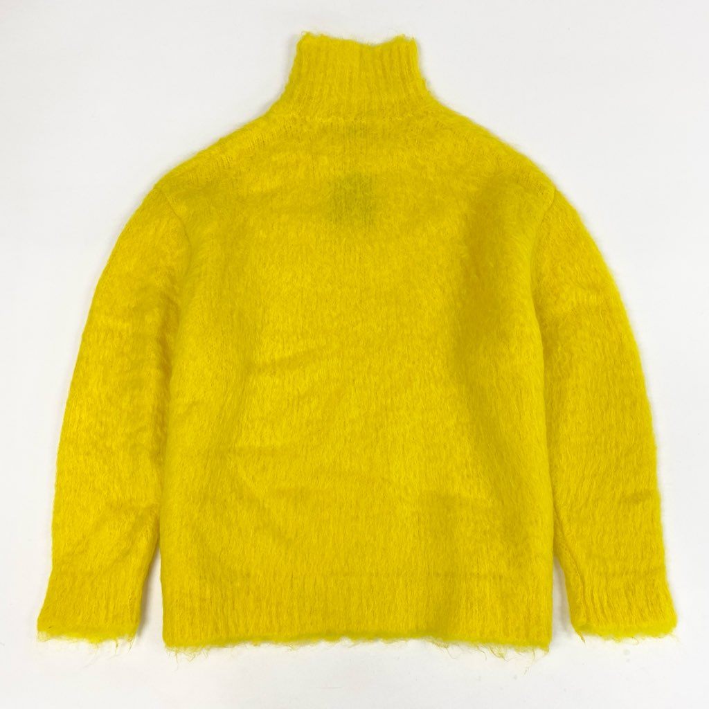 7L22 ETRO エトロ CUBEロゴ ハイネックセーター 22~23AW モヘア ニットセーター 40サイズ イエロー レディースk02i