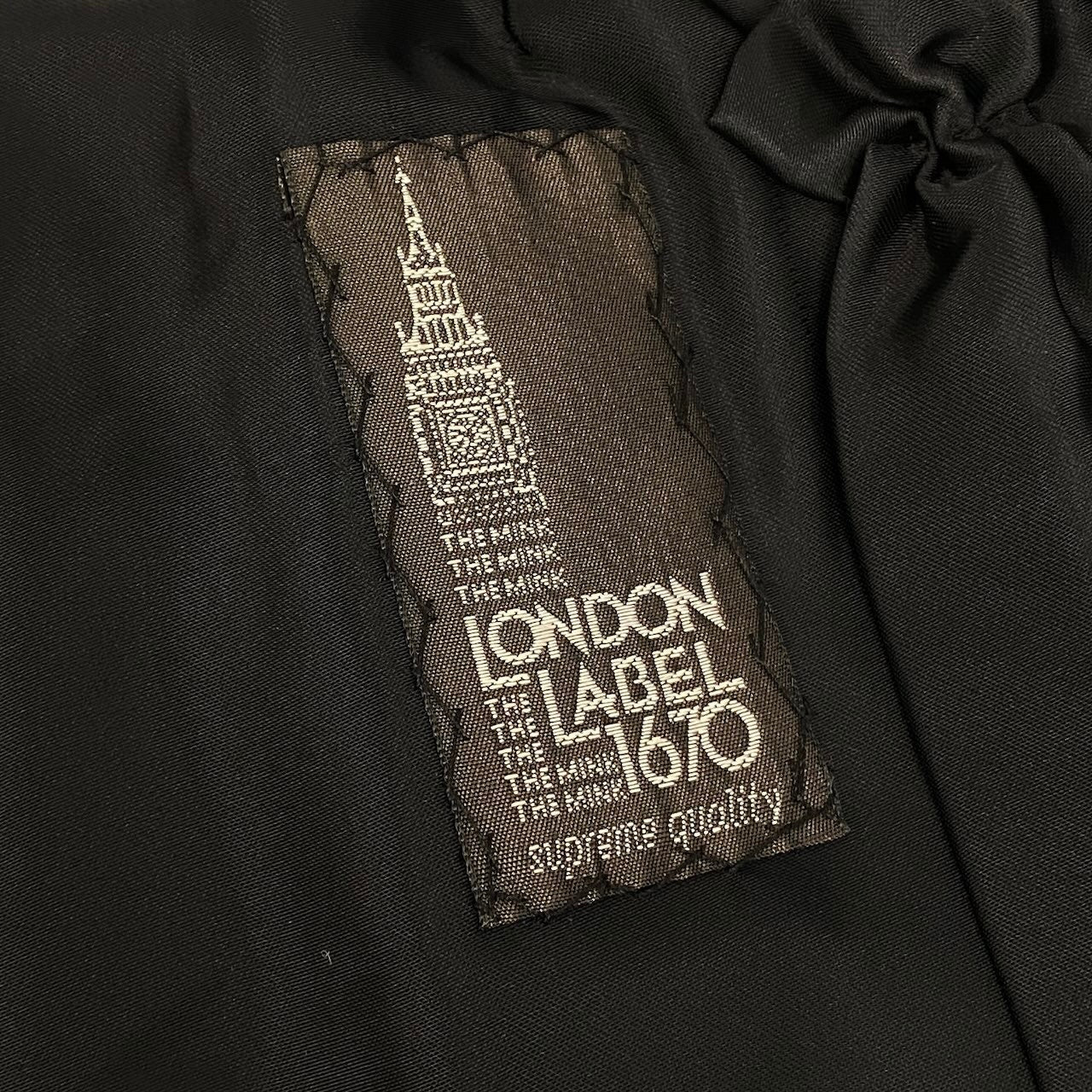 22e13 LONDON LABEL 1670 希少デザイン ダークミンク ロングコート サイズF ダークブラウン 最高級本毛皮 Mink Fur Long Coatt18r
