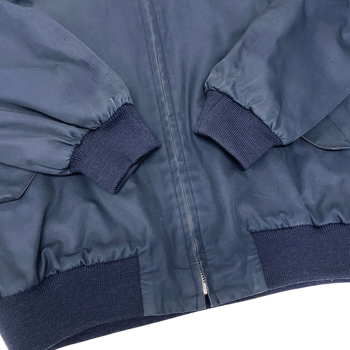 26f16 Burberrys バーバリーズ ハリントンジャケット ブルゾンジャケット アウター Lサイズ ネイビー コットン100％ メンズ 男性用u02t