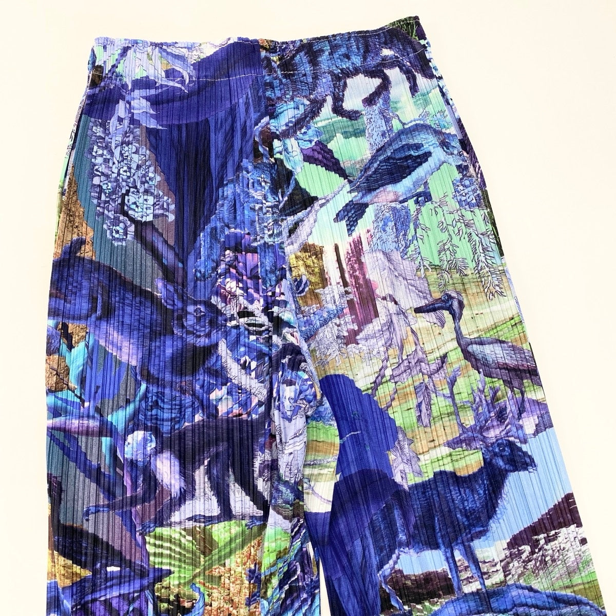 If24 PLEATSPLEASE プリーツパンツ AURORA JUNGLE PP33JF724 3 ブルー系 ポリエステル100％ レディース 女性用u02t