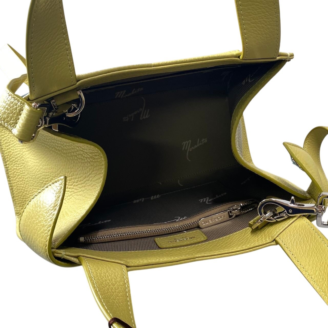 h11 《新品同様》 MORAITO モラビト Stella PM 2Way ステラ ショルダーバッグ ハンドバッグ F1435SY ピスタチオ グリーン レザー 定価18万円u02t