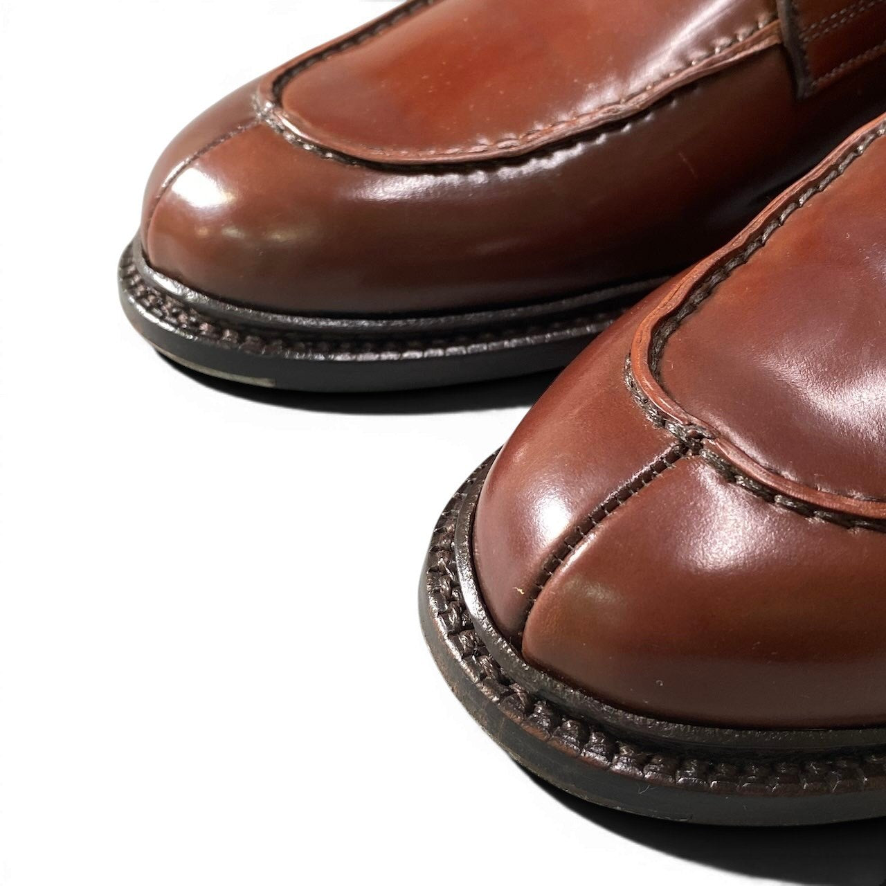 3g7 Berwick バーウィック CORDOVAN RIC コードバン シューズ 3682RDJR 26cm UK7 ブラウン レザー シューツリー付 革靴t18r