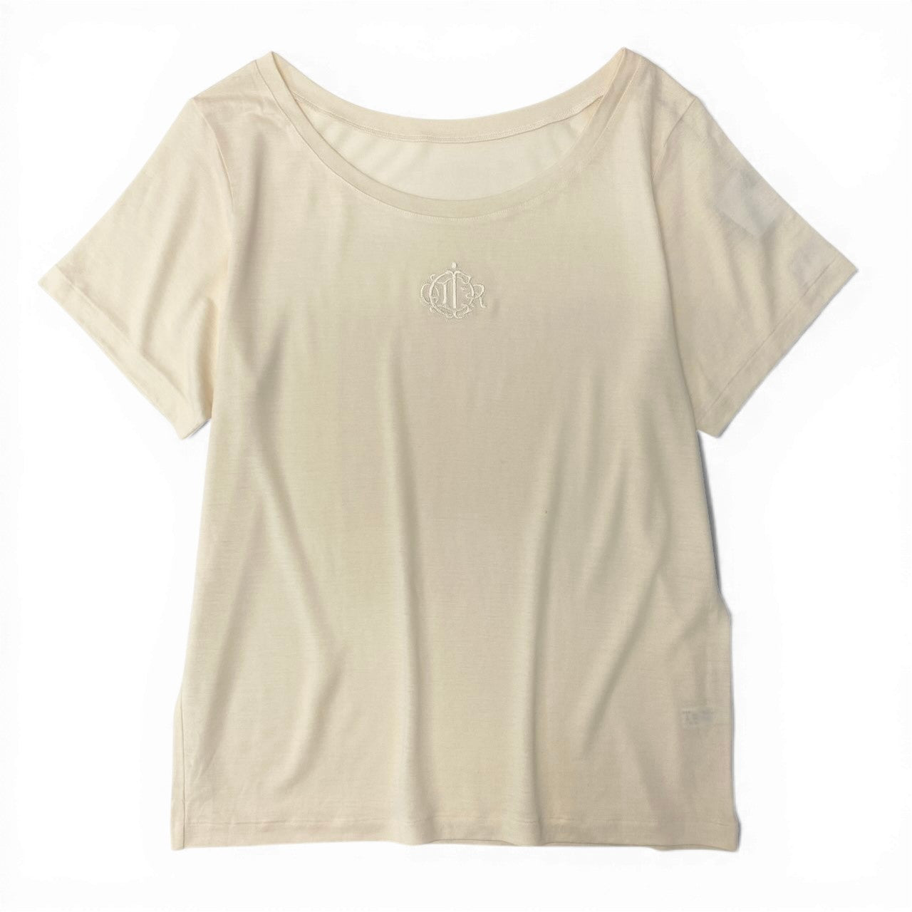c30 Christian Dior Embroidered Emblem Short Sleeve T-Shirtu02t