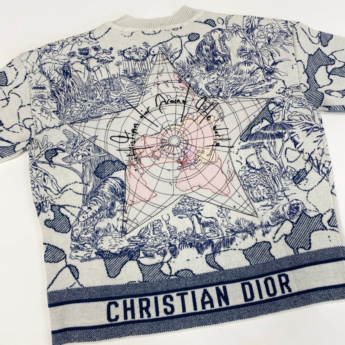 Ef6 Christian Dior クリスチャンディオール AROUND THE WORLD KNIT