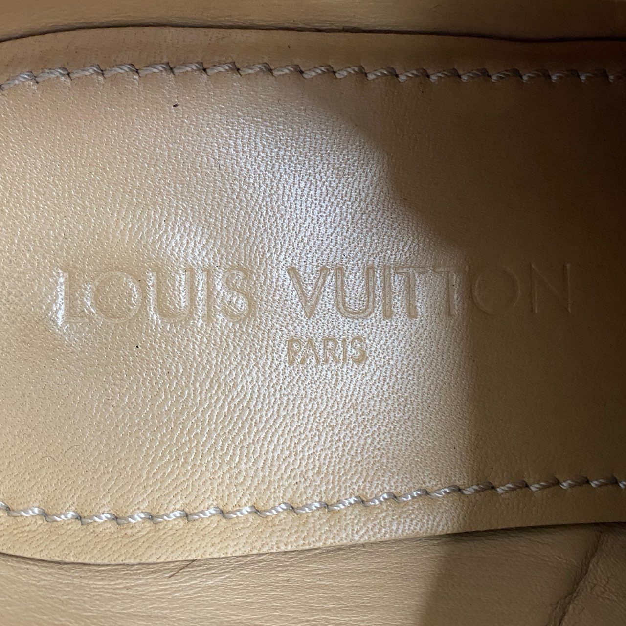 3f7-5 LOUIS VUITTON ルイヴィトン スウェードレザー ドレスシューズ 6 1/2 ネイビー スエード イタリア製